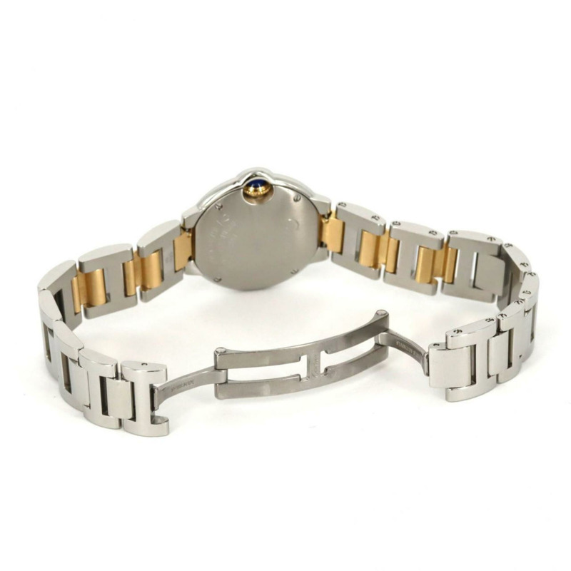 卡地亞 Ballon Bleu SM 雙色 W69007Z3 W2BB0010 SSxYG 石英錶-6