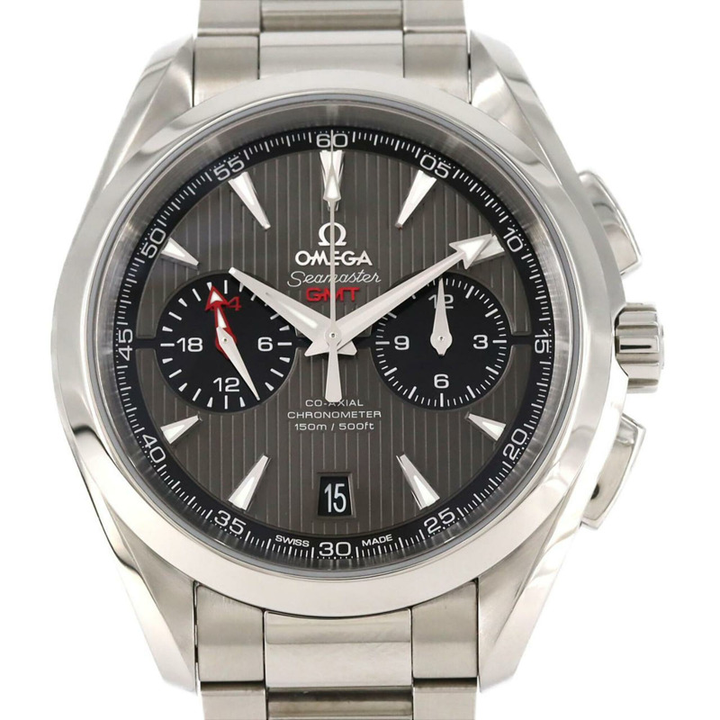 歐米茄海馬系列Aqua Terra計時GMT腕錶231.10.43.52.06.001不鏽鋼自動腕錶-0