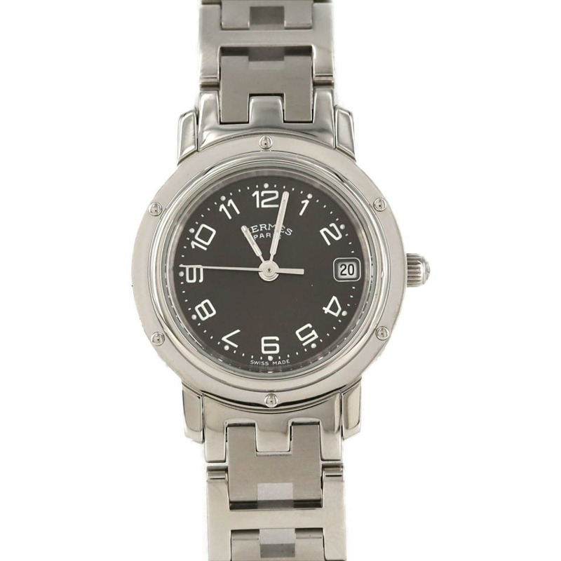 愛馬仕 Clipper CL4.210 不鏽鋼石英錶-0