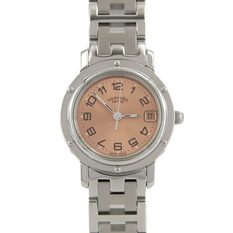 愛馬仕 Clipper CL4.210 不鏽鋼石英錶-0