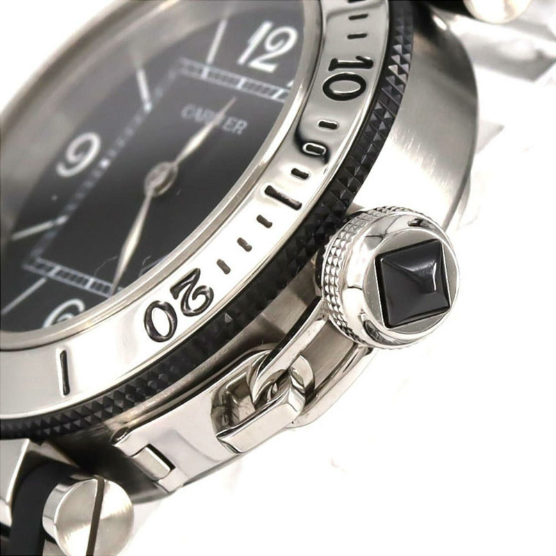 卡地亞 Pasha Seatimer 女士 SM W3140003 精鋼石英錶-3