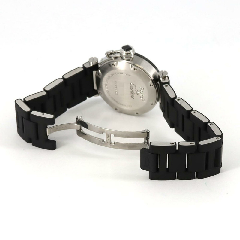 卡地亞 Pasha Seatimer 女士 SM W3140003 精鋼石英錶-6