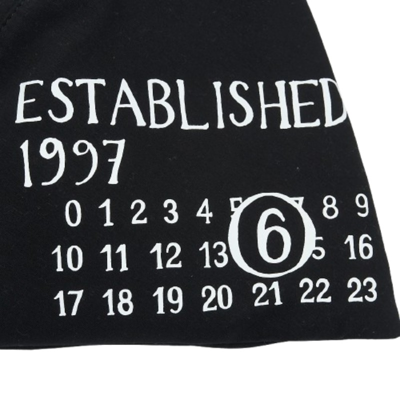 MM6 Maison Margiela 黑色帆布托特包 和尚袋-3