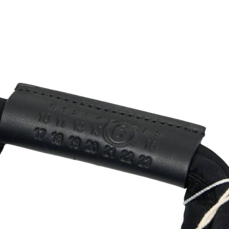 MM6 Maison Margiela 黑色帆布托特包 和尚袋-4