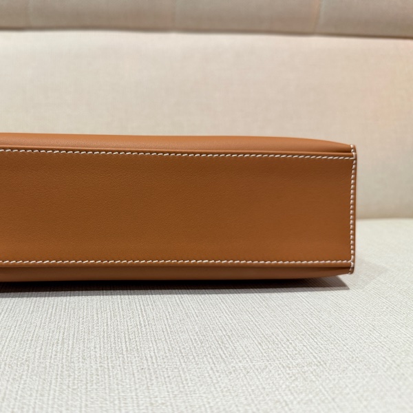 Hermes mini Kelly 一代 Kelly pochette 金棕金全新-9