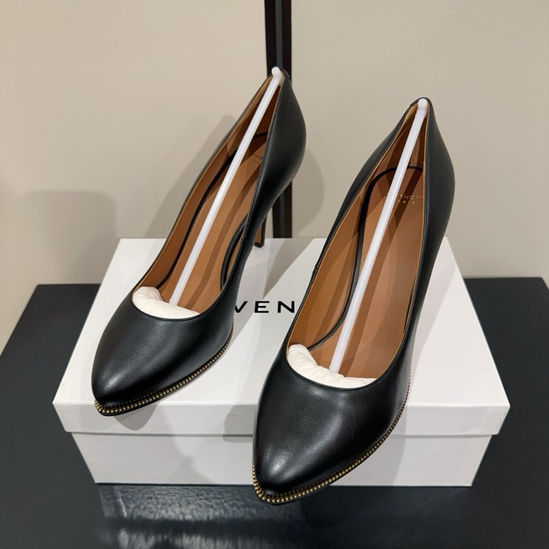閒置新未使用Givenchy 紀梵希 GVC 黑色高跟鞋 38.5碼跟高7cm 好穿氣質女神範 意大利產-0