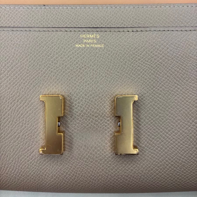 【97新 ✨ 全網最低價!】 Hermes 愛馬仕 constance 康康錢包 風衣灰 斜挎包(下單前先詢問庫存❗️)-3