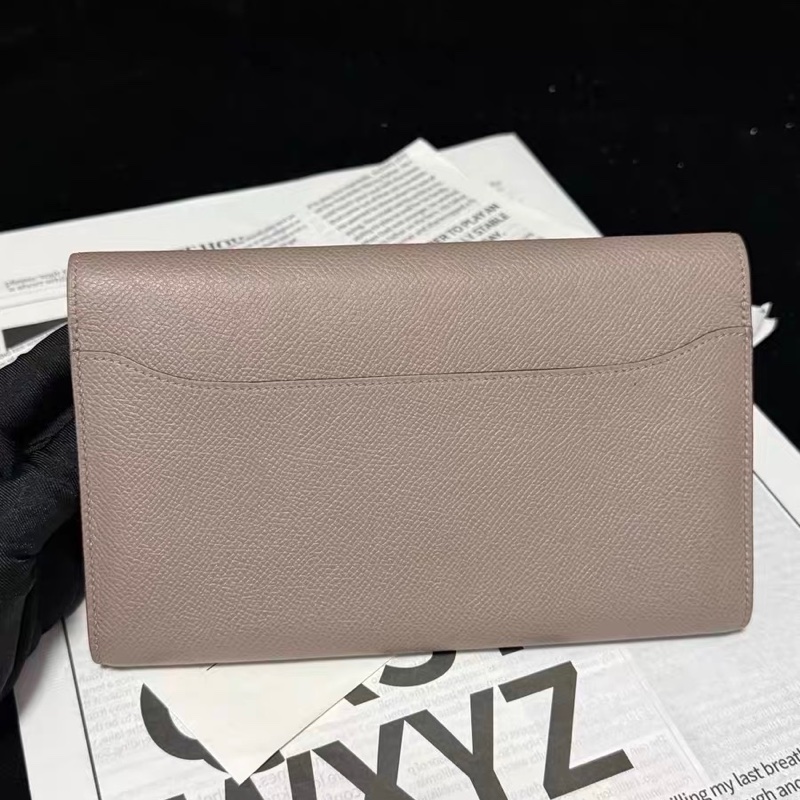 【98新 ✨ 全網最低價！】 Hermes 愛馬仕 constance 康康錢包 銀河灰 金扣 斜挎包（下單前先詢問庫存❗️）-8