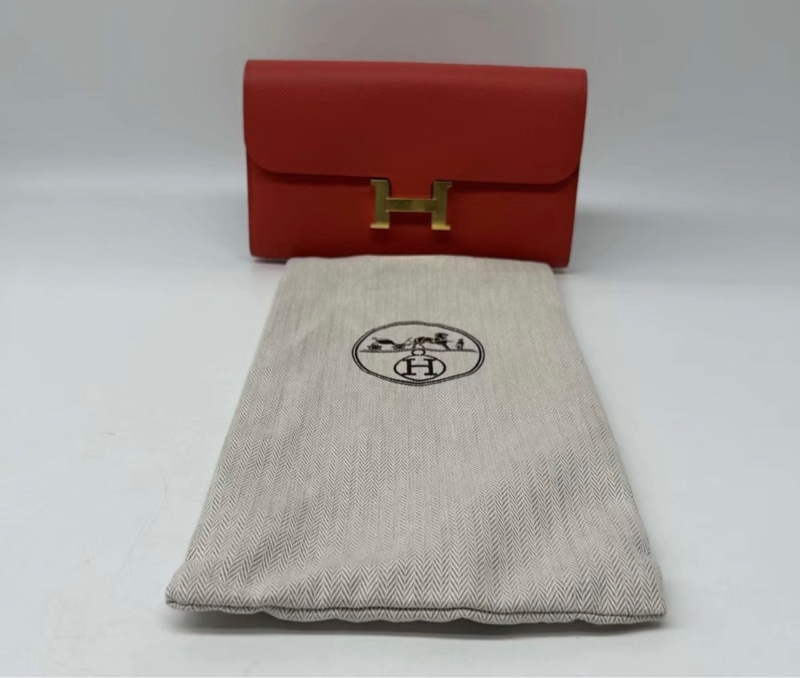 【96新 ✨ 全網最低價!】 Hermes 愛馬仕 constance 康康錢包 紅色 金扣 斜挎包(下單前先詢問庫存❗️)-1