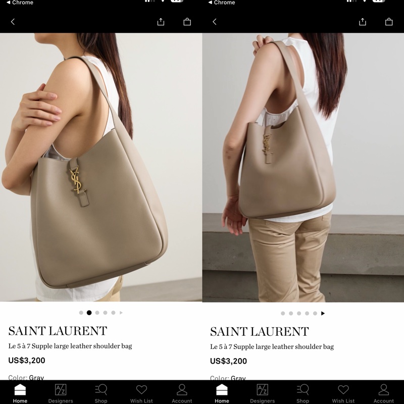 YSL hobo LE 5 A 7 Hobo 小牛皮 large-11