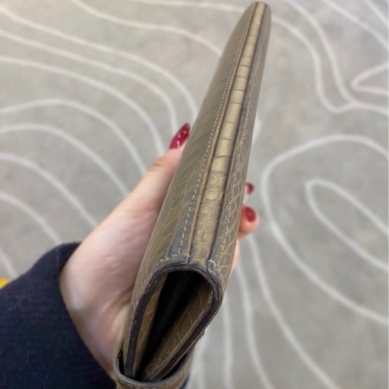 【96新 ✨ 全網最低價!】 hermes 愛馬仕 kelly 錢包 鰐魚皮 金扣(下單前先詢問庫存❗️)-3