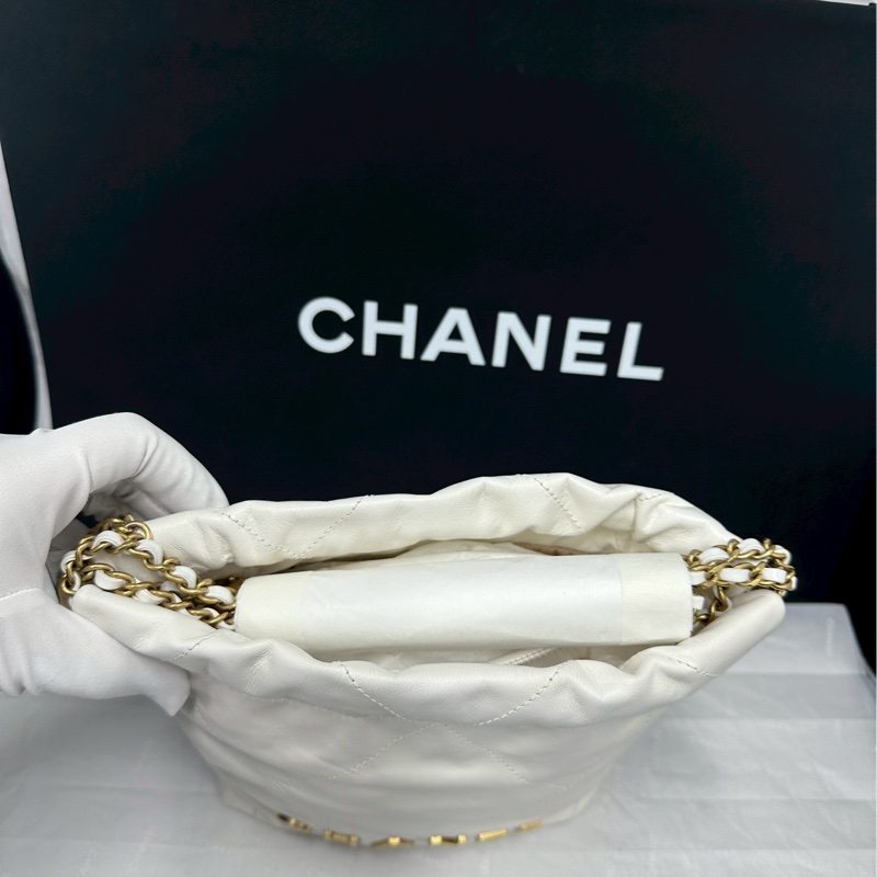 絕美熱門款🥹Chanel香奈兒白金mini22bag鏈條手提單肩斜挎包-10