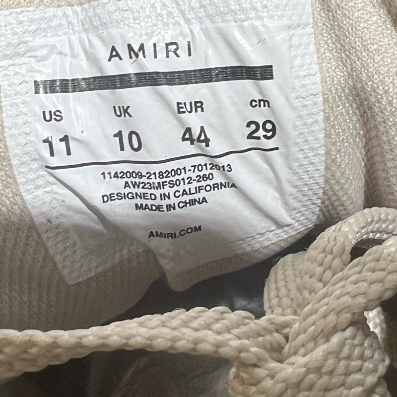 Amiri 骨頭鞋 閃粉高筒Eu44-6