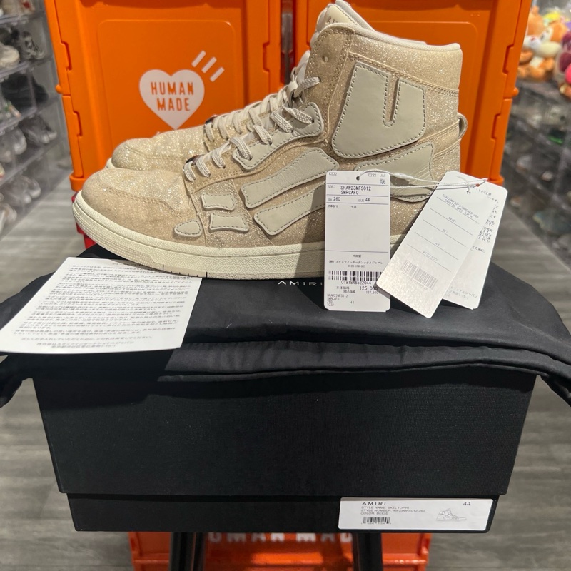Amiri 骨頭鞋 閃粉高筒Eu44-7