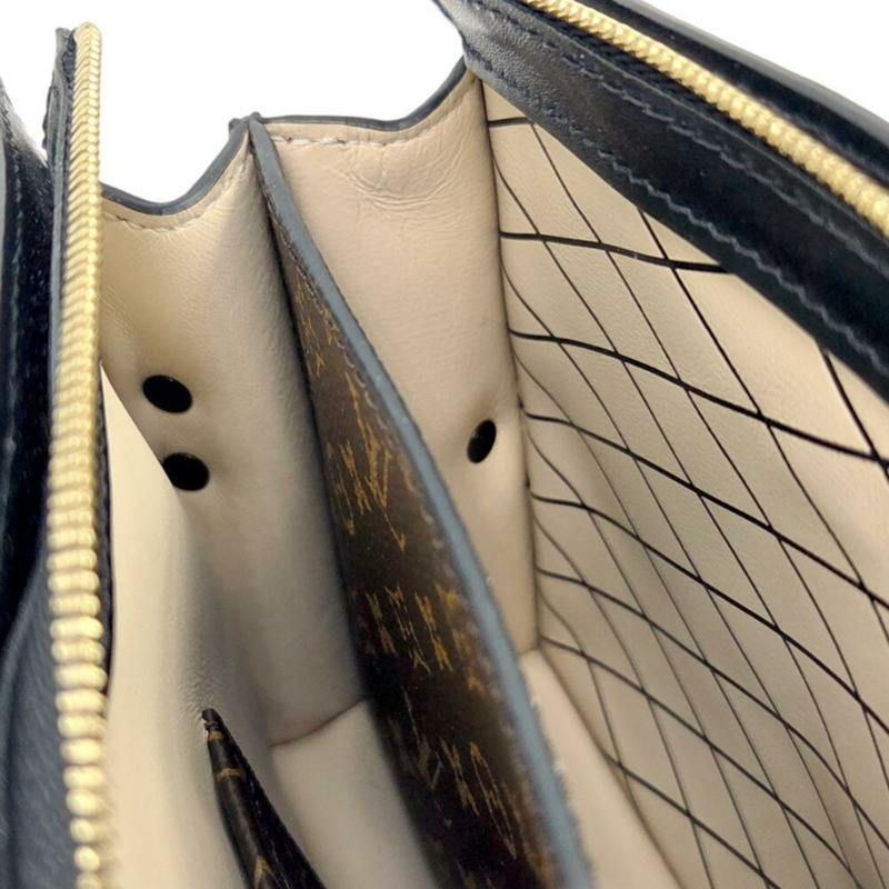 路易威登 Monogram Reverse Trunk 手拿包 M43596 棕色/黑色女士單肩包-8