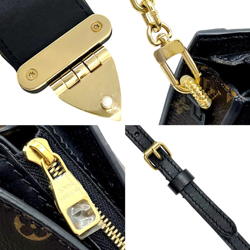 路易威登 Monogram Reverse Trunk 手拿包 M43596 棕色/黑色女士單肩包-10