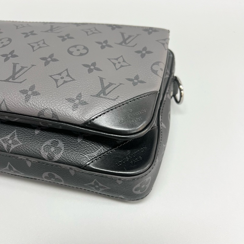 LV/路易威登 Trio黑武士老花三合一男士單肩斜挎包 20年編碼 尺寸：25x18x7cm 附件：子袋 肩帶-3