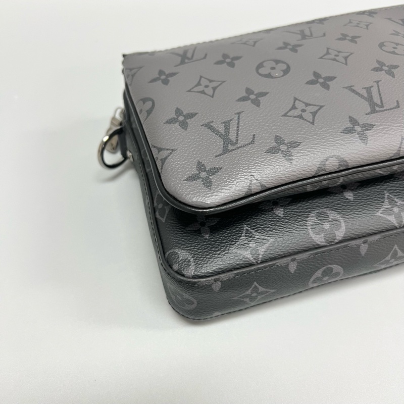 LV/路易威登 Trio黑武士老花三合一男士單肩斜挎包 20年編碼 尺寸：25x18x7cm 附件：子袋 肩帶-4