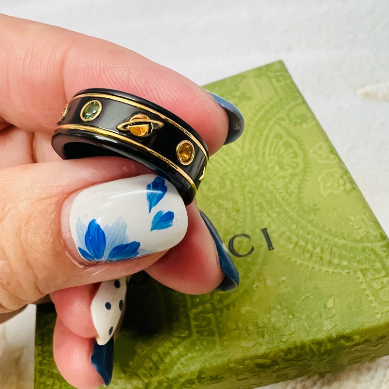 Gucci 琺瑯戒子-1