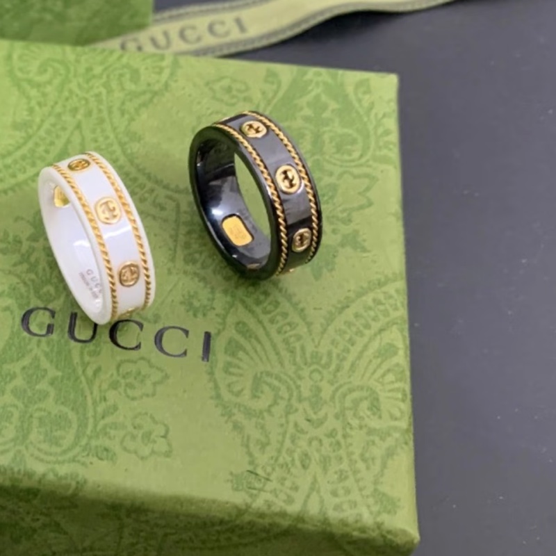 Gucci 琺瑯戒子-7