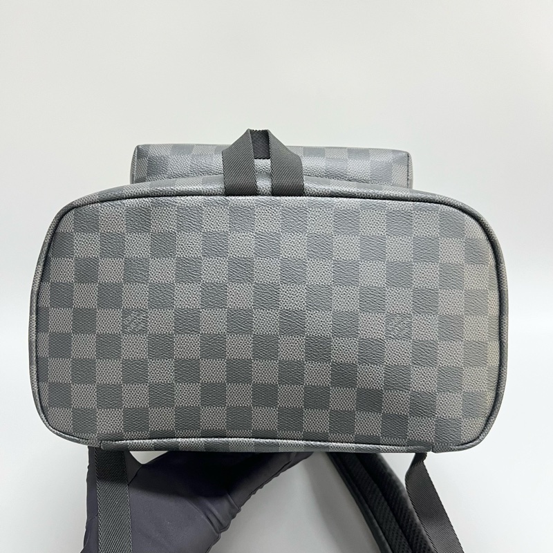 98新 LouisVuitton路易威登 Zack系列男士黑棋盤格雙肩包  尺寸：30×44 附件：塵袋-2
