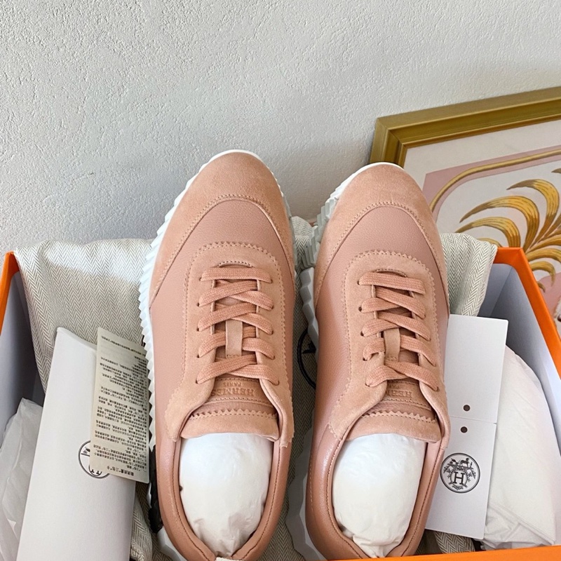 閒置新未使用 Hermès愛馬仕女士運動鞋 裸色 38.5碼-1