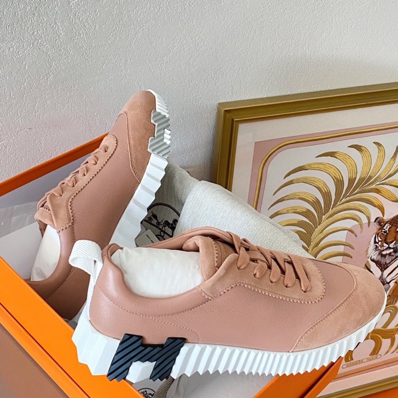 閒置新未使用 Hermès愛馬仕女士運動鞋 裸色 38.5碼-2