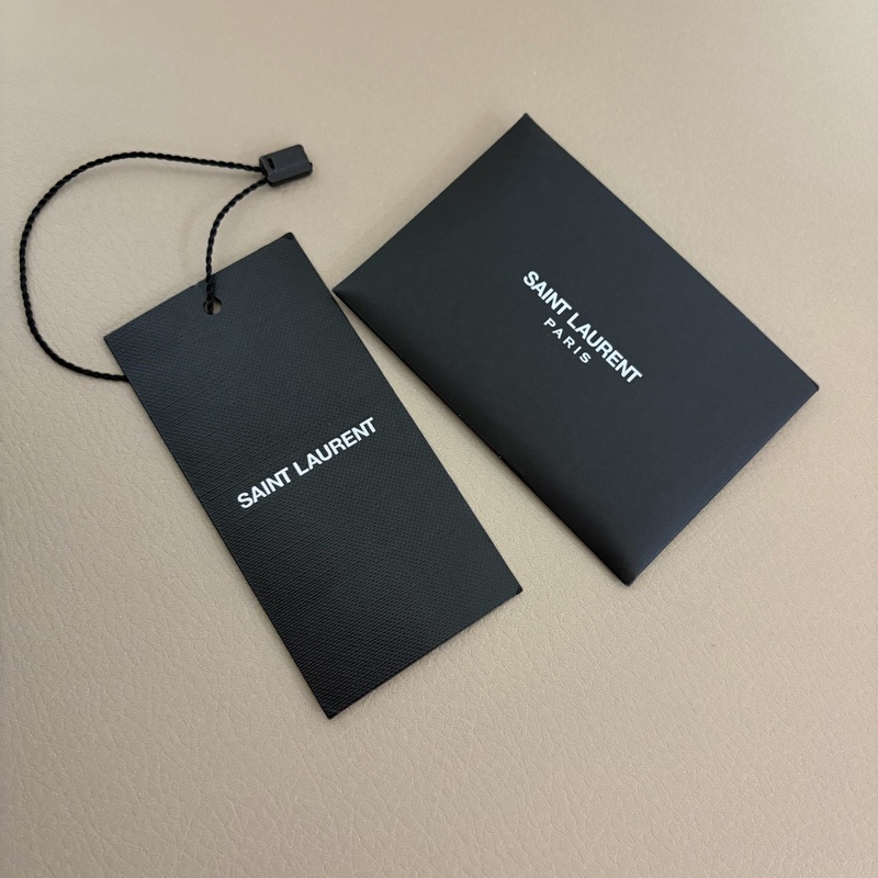 Saint laurent le 5 à 7 YSL 黑色羊皮腋下包-15