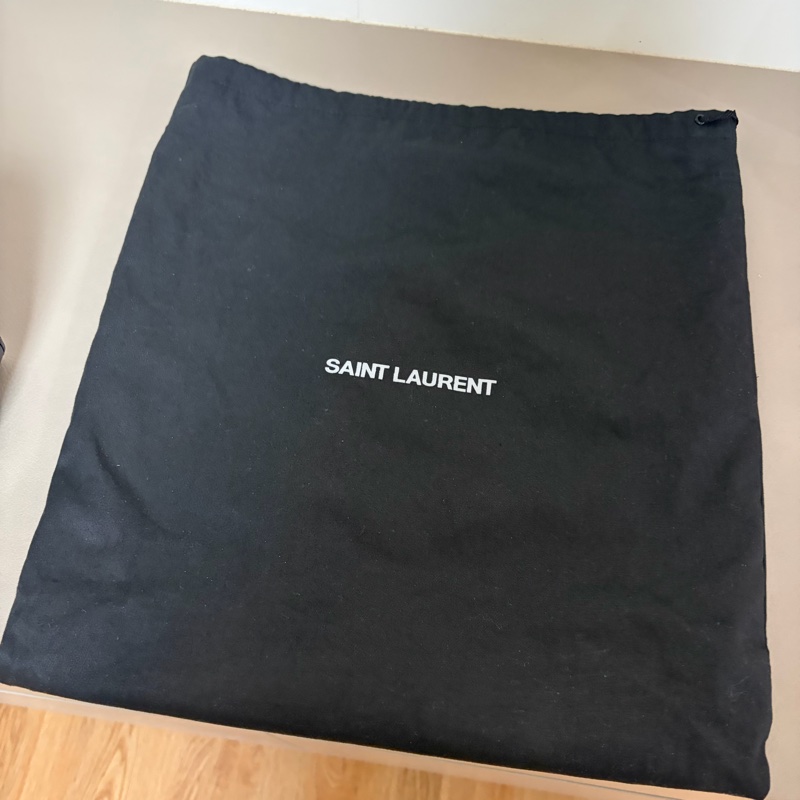 Saint laurent le 5 à 7 YSL 黑色羊皮腋下包-16