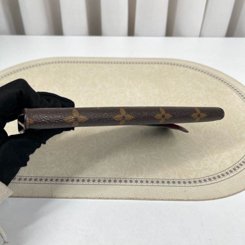 LV路易威登 有刻字 經典老花搭配豆豆長款信封錢包 紅色內裡 內裡整潔 卡位多 容量大-7