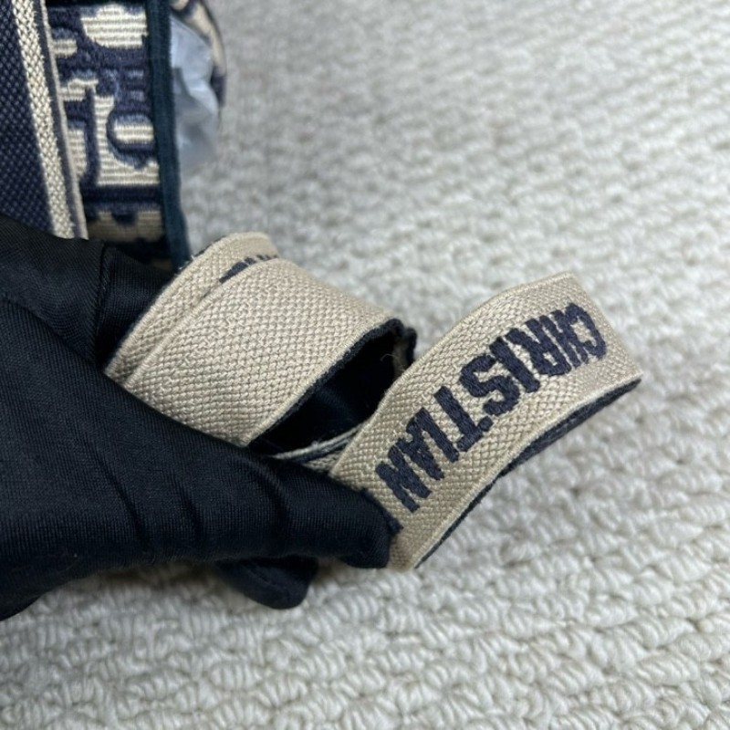 Dior迪奧老花郵差包藍色經典款 帆布材質 男女同款 肩帶可調節 單肩斜挎都行 老花低調又經典 容量大且百搭-21