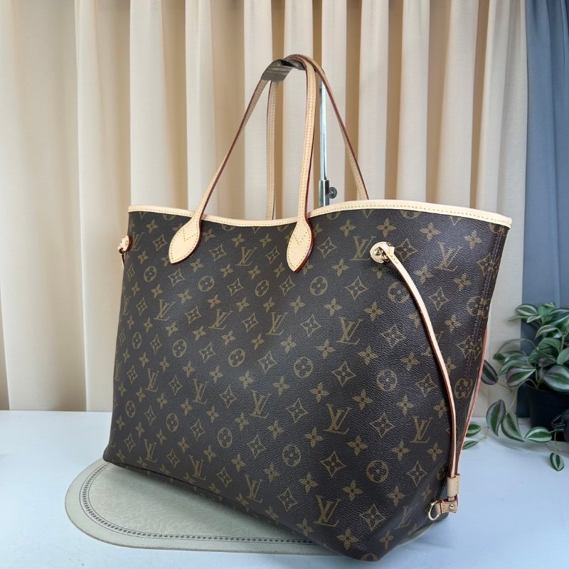 LV路易威登老花Neverfull大號子母包 帶子袋 容量超大 可手提可單肩 日常通勤逛街都合適-3