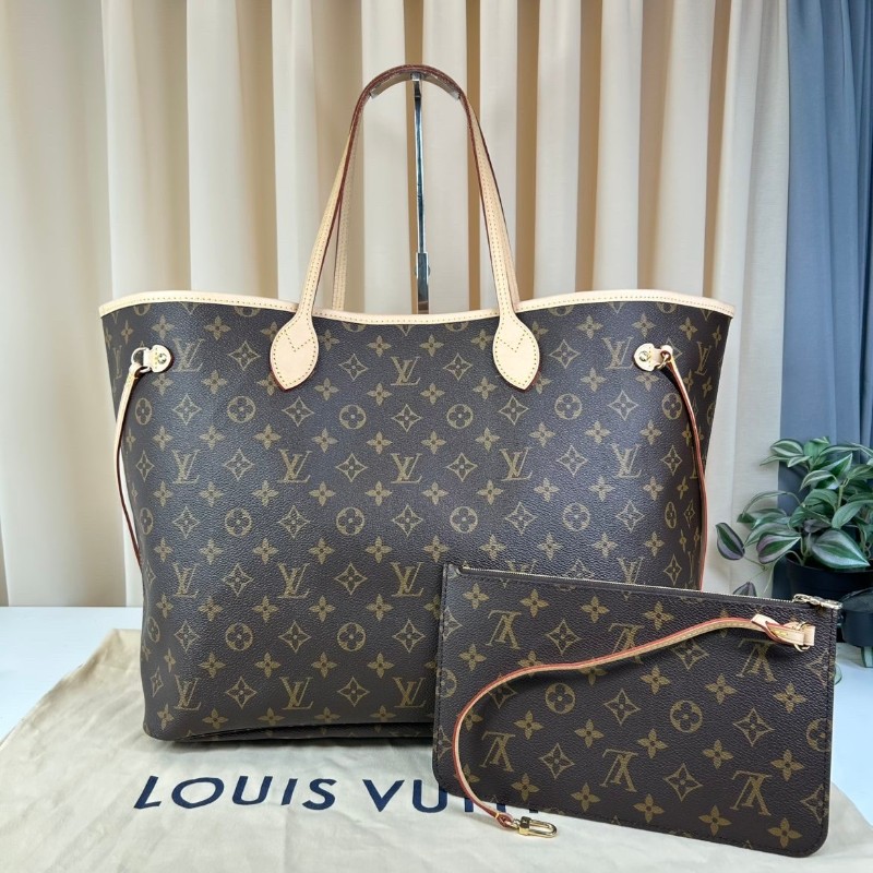 LV路易威登老花Neverfull大號子母包 帶子袋 容量超大 可手提可單肩 日常通勤逛街都合適-6