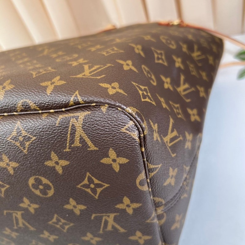 LV路易威登老花Neverfull大號子母包 帶子袋 容量超大 可手提可單肩 日常通勤逛街都合適-8