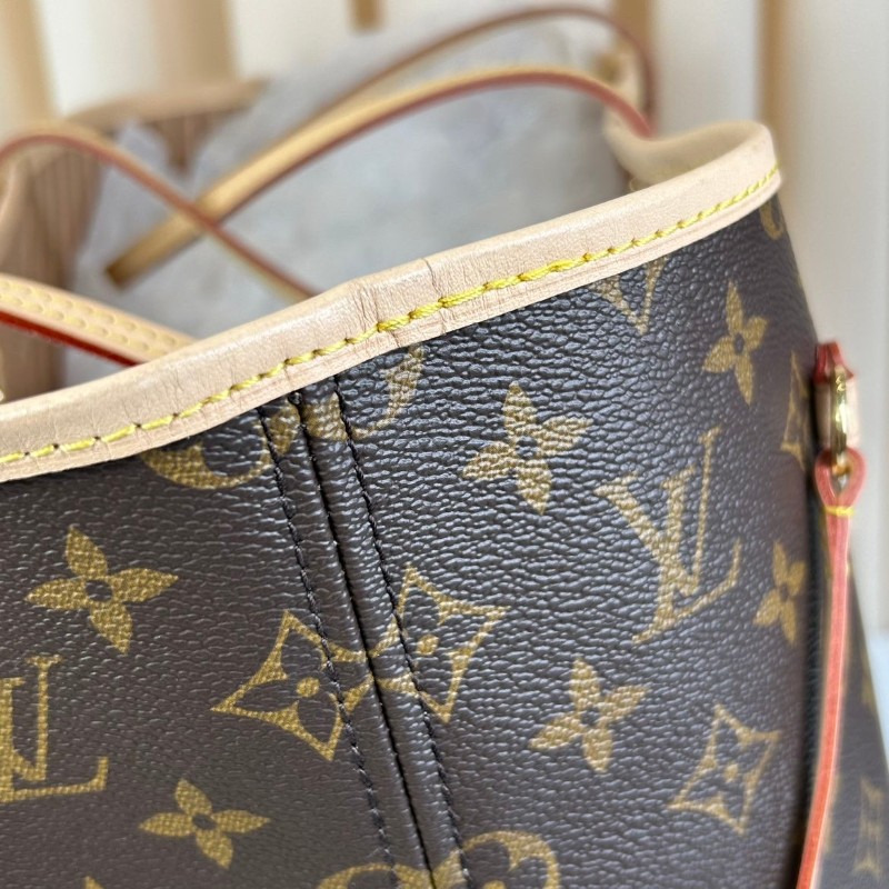 LV路易威登老花Neverfull大號子母包 帶子袋 容量超大 可手提可單肩 日常通勤逛街都合適-26