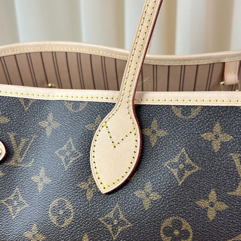 LV路易威登老花Neverfull大號子母包 帶子袋 容量超大 可手提可單肩 日常通勤逛街都合適-29