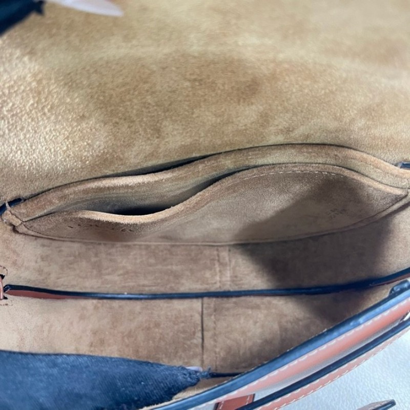 Loewe羅意威 gate迷你馬鞍包焦糖色 適合秋冬的顏色 簡約百搭 時尚大方-10
