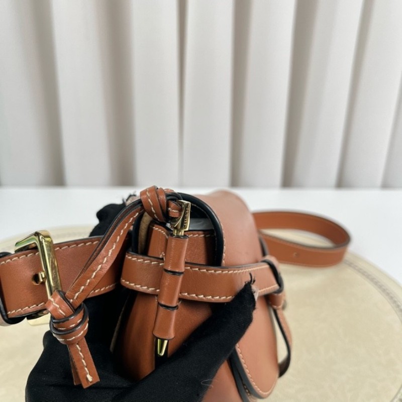 Loewe羅意威 gate迷你馬鞍包焦糖色 適合秋冬的顏色 簡約百搭 時尚大方-19