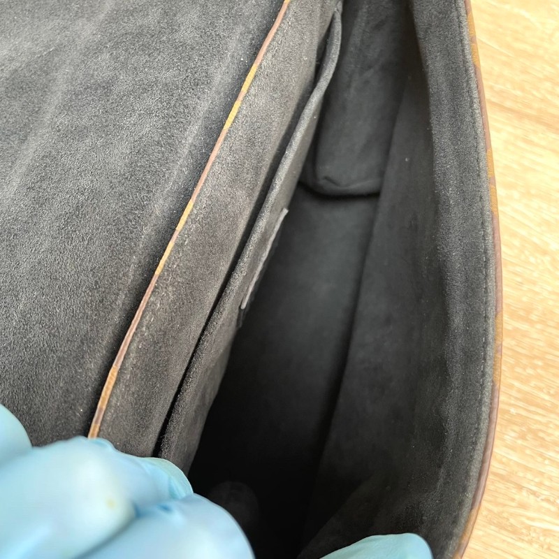 專櫃價3.3折!路易威登/Louis Vuitton locky bb黑拼老花鎖頭包 手提單肩斜挎都可 經典款式 休閒復古-11