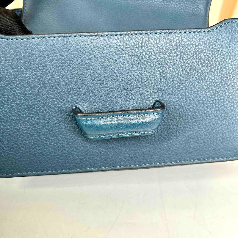 羅意威 LOEWE/羅意威 Barcelona 巴塞羅那倒三角 牛皮 藍色 實用百搭結實耐用-14