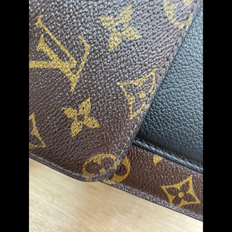 專櫃價2.7折!LOUIS VUITTON Victoire老花 金屬鏈條搭配拼色皮革 腋下包斜挎包單肩包-14