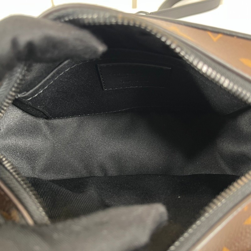 LV路易威登 芯片款 Virgil Mini Soft Trunk橙鏈條老花盒子單肩斜挎包 既有造型又實用可手拿單肩斜挎-13