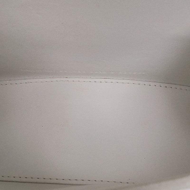 BALENCIAGA 鱷魚壓紋Hourglass沙漏手袋XS碼銀扣白色牛皮-5