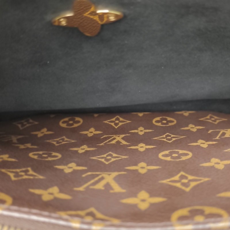 LOUIS VUITTON FlowerTote托特包黑色牛皮/PVC2019老花-5