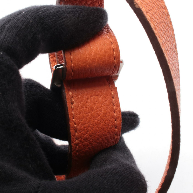 愛馬仕 Market PM 水桶肩背包,Togo 皮革,橙色,SHW,二手,女款 L 碼-4