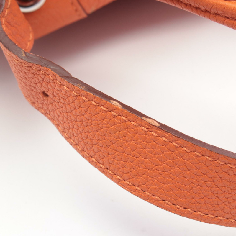 愛馬仕 Market PM 水桶肩背包,Togo 皮革,橙色,SHW,二手,女款 L 碼-8