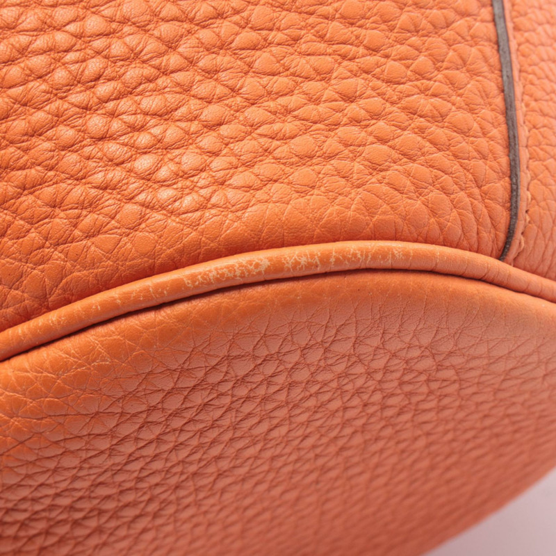 愛馬仕 Market PM 水桶肩背包,Togo 皮革,橙色,SHW,二手,女款 L 碼-10