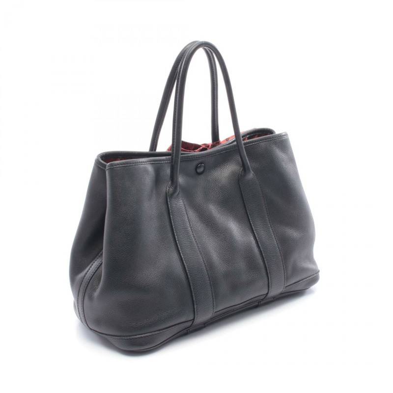 愛馬仕 Garden Twilly TPM 手提包,Swift 皮革,黑色/紅色 SHW,二手女款-1