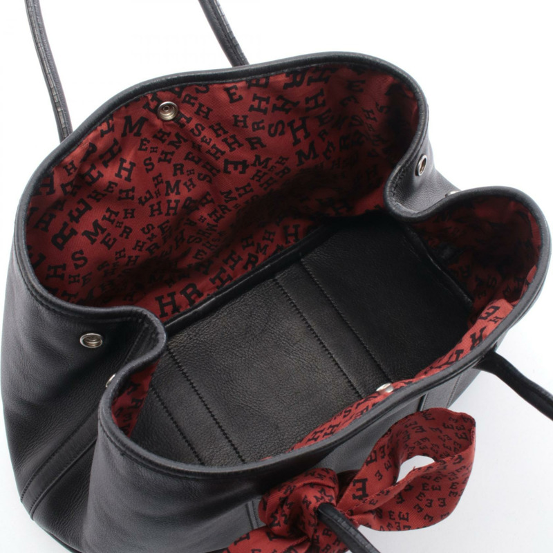 愛馬仕 Garden Twilly TPM 手提包,Swift 皮革,黑色/紅色 SHW,二手女款-2