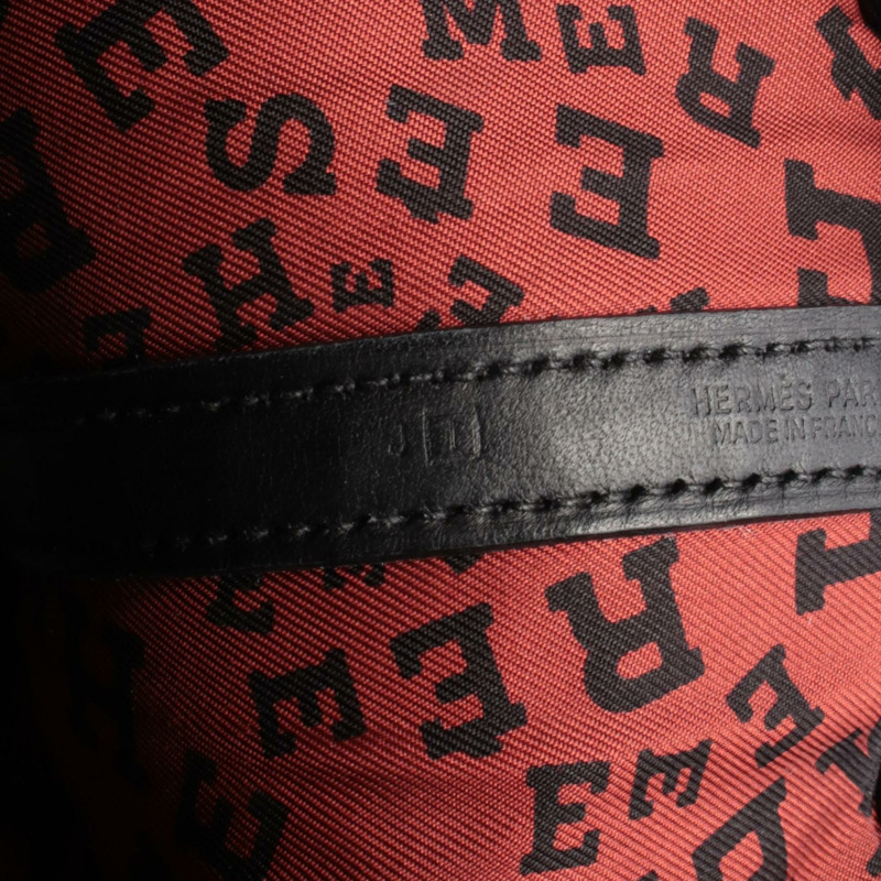 愛馬仕 Garden Twilly TPM 手提包,Swift 皮革,黑色/紅色 SHW,二手女款-4